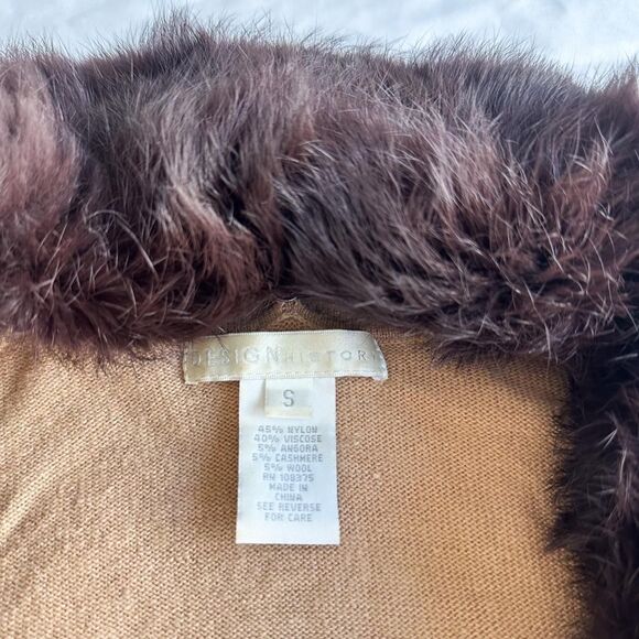 Design History Fur Trim Cardigan - Picture 5 of 8